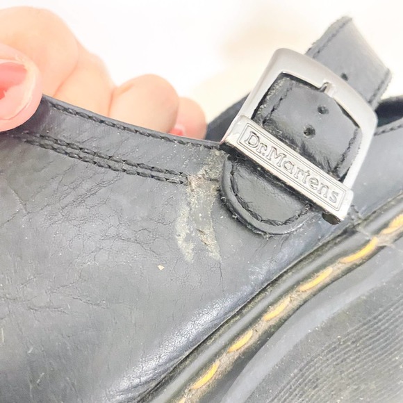 Doc Martens Made in England Sling Back 90s Buckle Vintage Mule Shoes - Picture 8 of 8